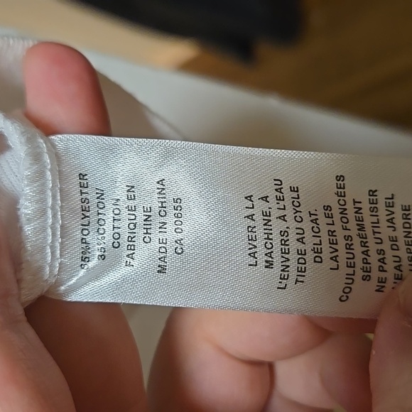 Reitmans Size XL Petite White Foral T-Shirt - Picture 7 of 7